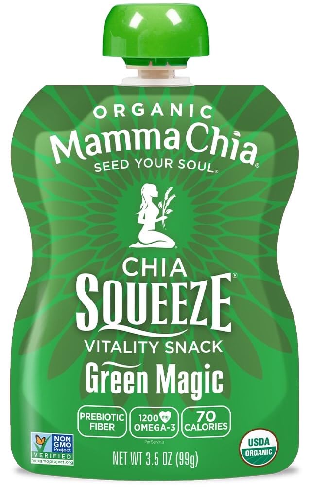 Mamma Chia Squeeze Strawberry pouch ideal for quick snacks