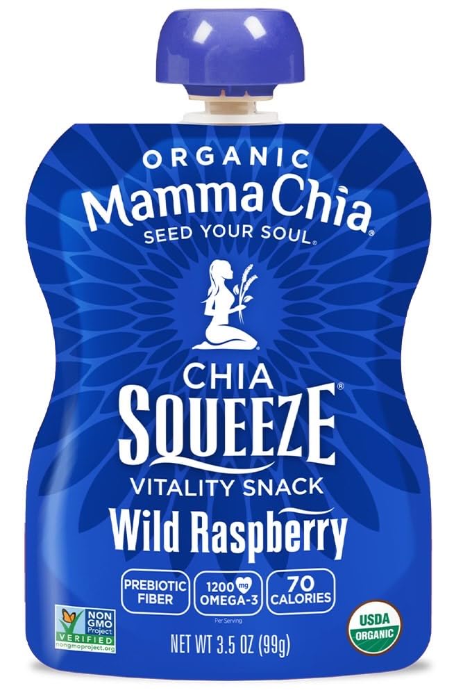 Mamma Chia Squeeze USDA Organic label on-pack