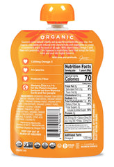 Mamma Chia Vitality Squeeze pouch opened showing mango coconut texture