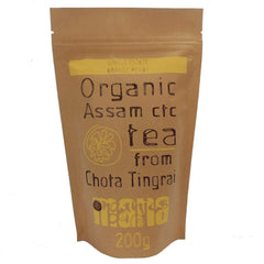 Mana Organics Strong Black Tea with Milk illustrates rich, creamy pairing for chai or latte.