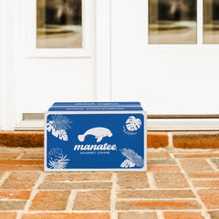 Manatee Gourmet Coffee 100% Arabica beans for a premium, smooth brew.