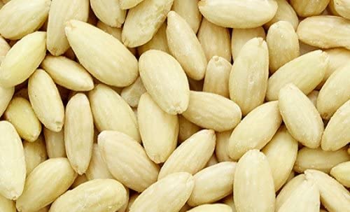 Mandelin blanched almonds steam-pasteurized for safe use in recipes