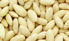 Mandelin blanched almonds steam-pasteurized for safe use in recipes