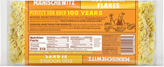 Manischewitz Egg Flakes square farfel, perfect for hearty stews.