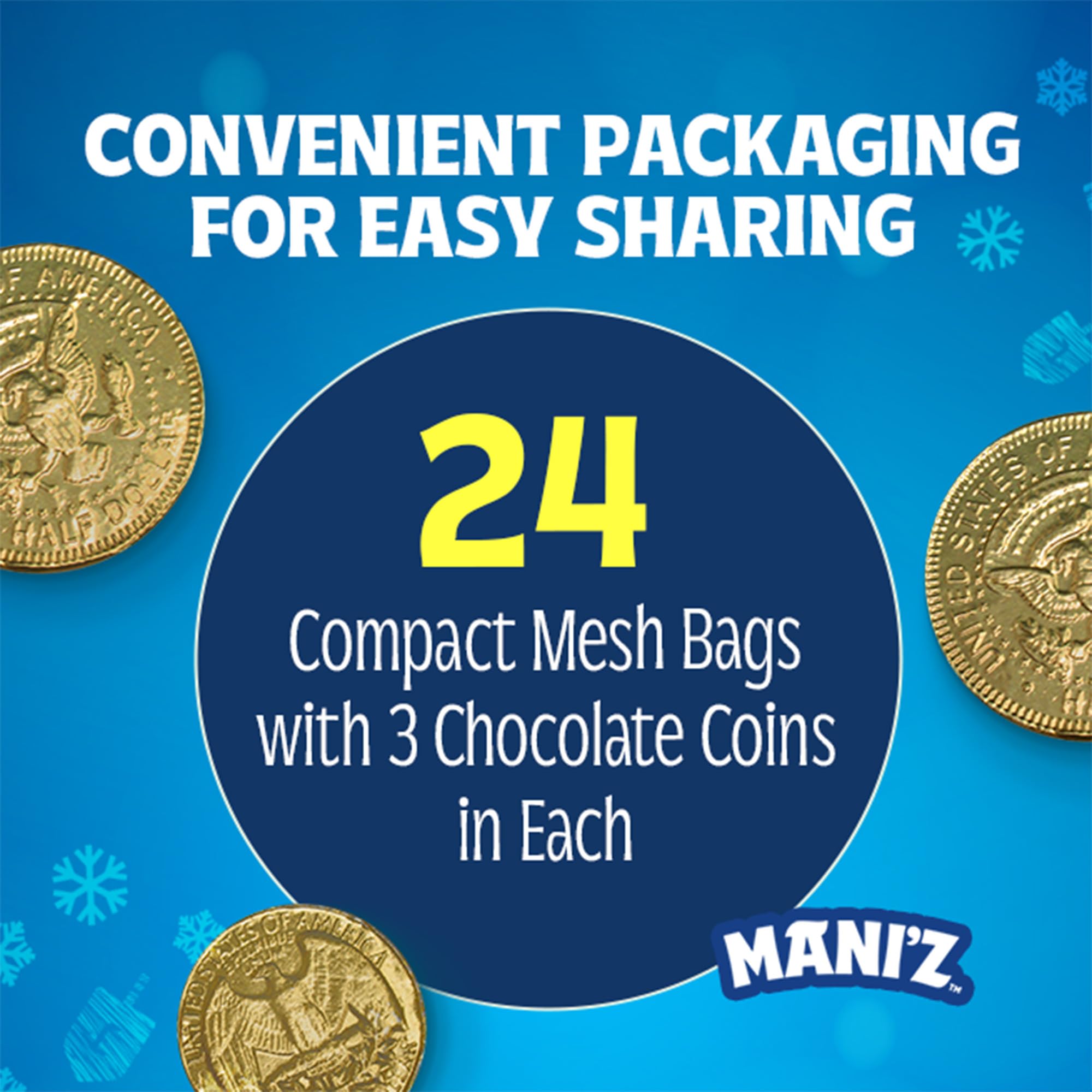 Gift-ready coins for holidays and celebrations.