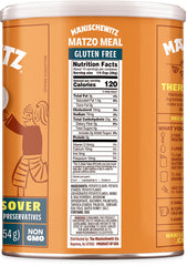 Manischewitz gluten-free matzo meal scoop image, convenient for precise measurements and quick cooking.