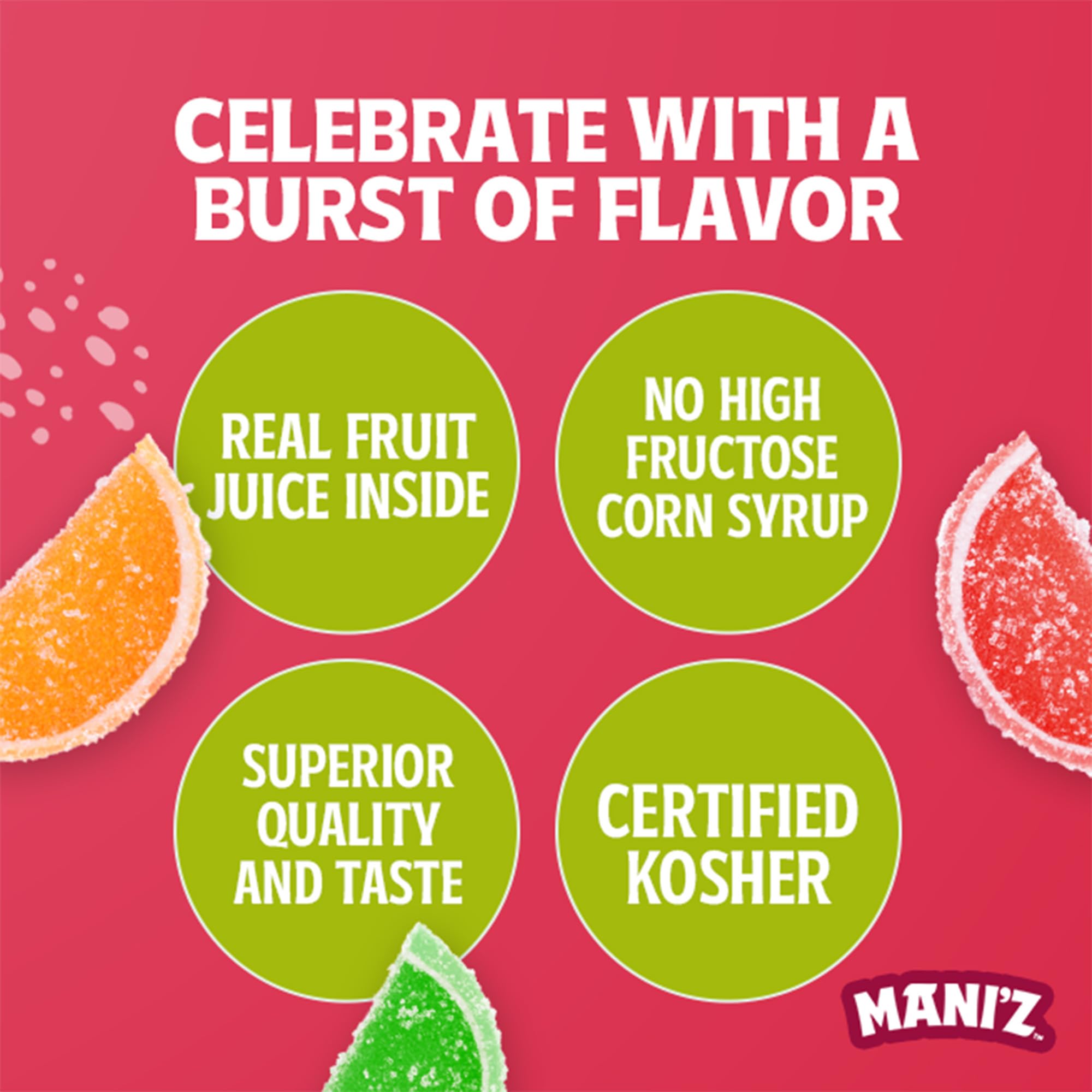 Manischewitz kosher Passover slices ready-to-serve dessert or snack.