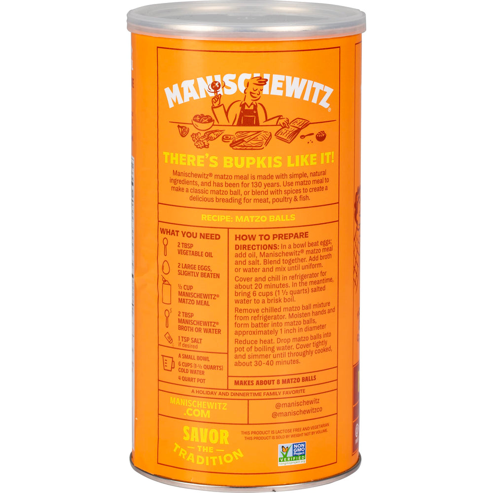 Matzo meal used as breading for a crispy coating with Manischewitz.