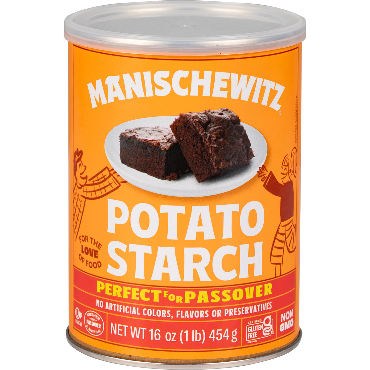 Manischewitz Pure Potato Starch 16oz bottle for gluten-free thickening in cooking and baking