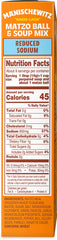 Manischewitz reduced-sodium matzo ball soup mix 3-pack box ready for pantry