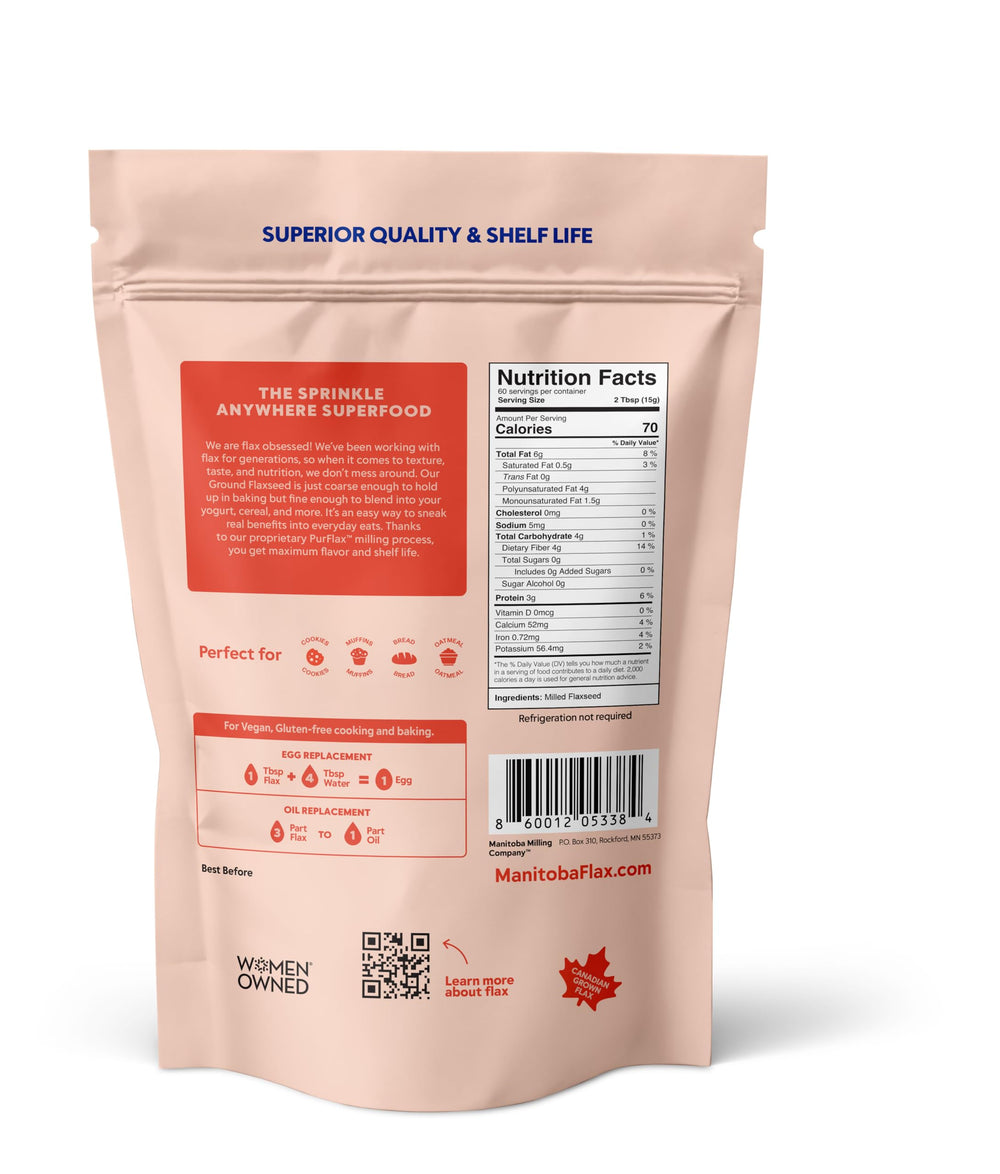 Omega-3 rich Manitoba Flax powder for flavorful meals