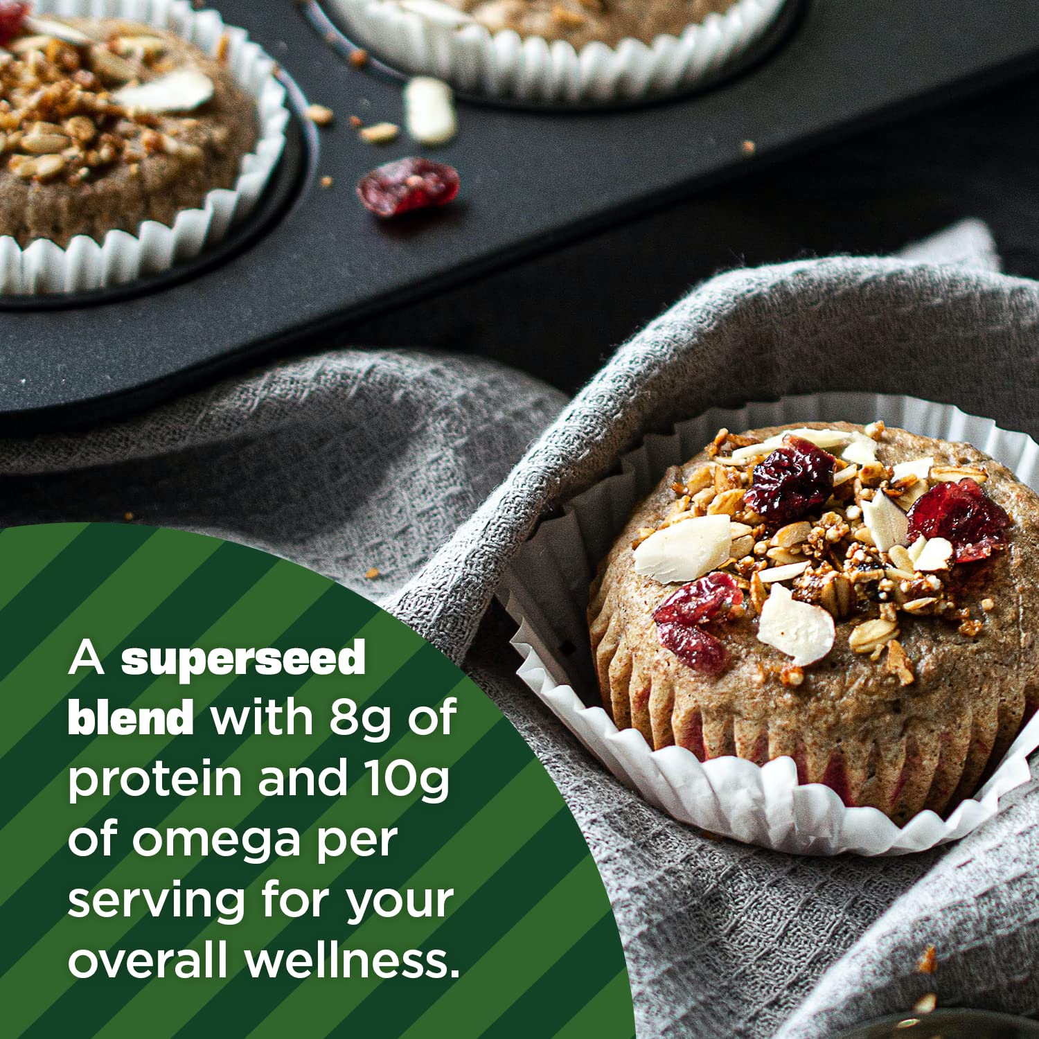 Manitoba Harvest energy bites using 3-in-1 seed blend for a snack.
