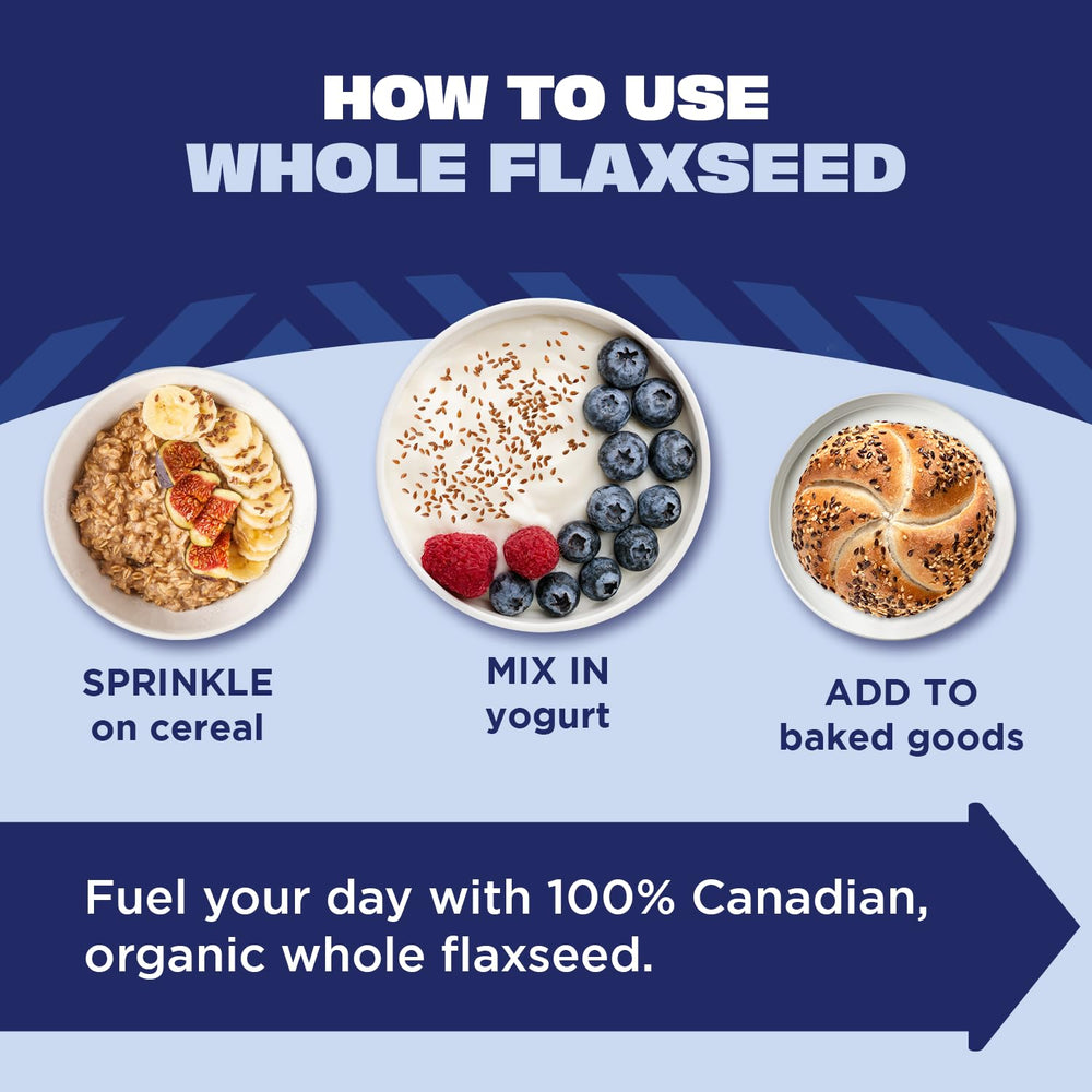 Manitoba Harvest flaxseed in smoothie for vegan protein and omegas