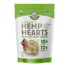 Manitoba Harvest hemp hearts in a 7oz bag for a gluten-free protein boost