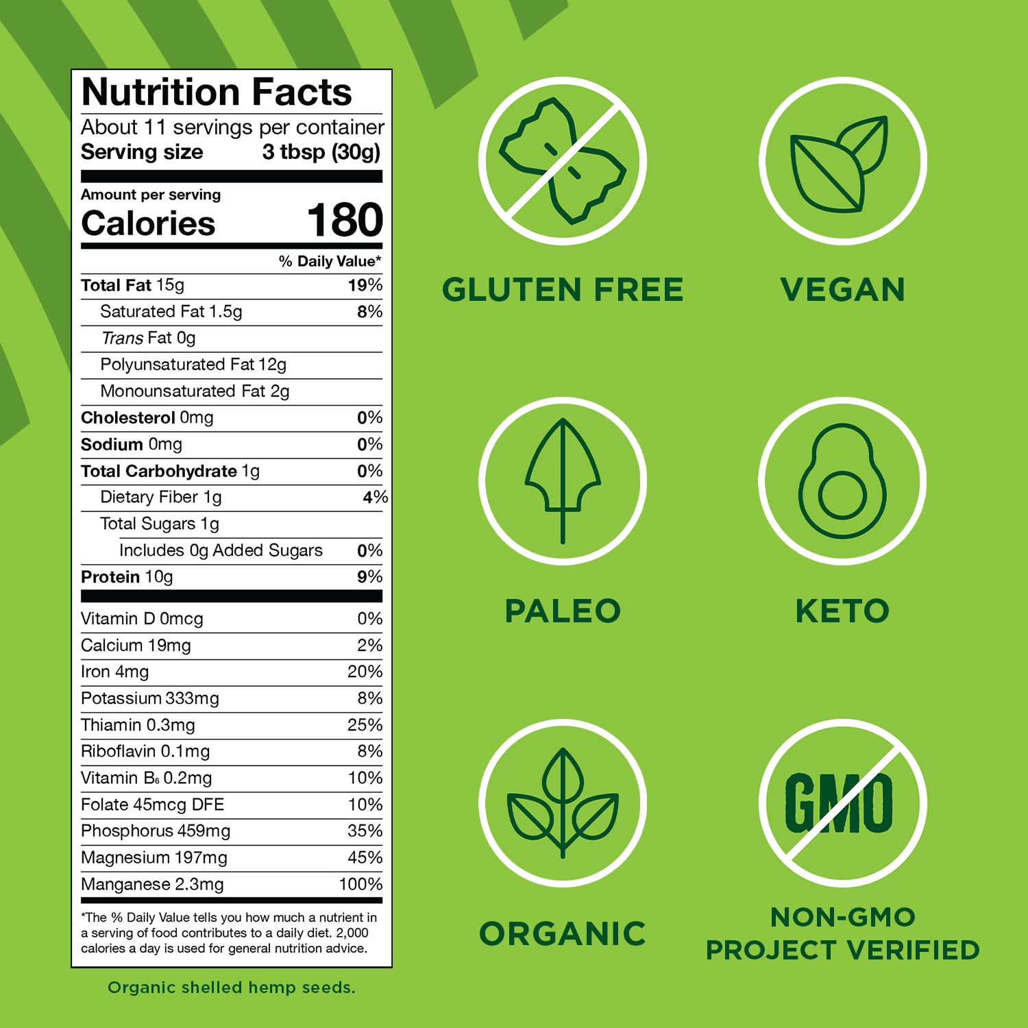 Manitoba Harvest hemp hearts shelf-stable pack ready to use