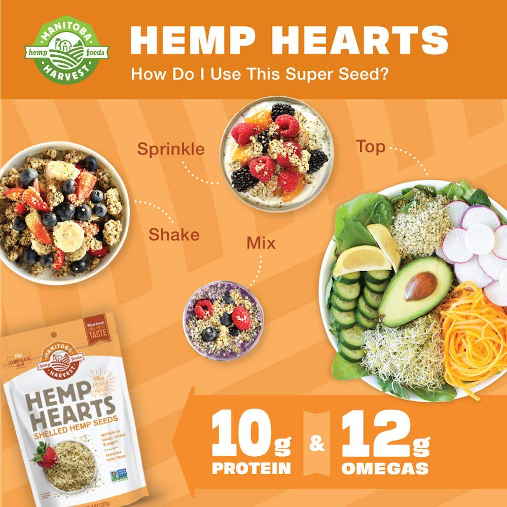Manitoba Harvest Hemp Hearts blended into smoothies for a nutrient boost