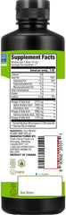 Manitoba Harvest hemp oil bottle beside greens for gourmet meals.