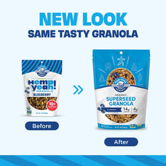 Manitoba Harvest Hemp and Pumpkin Seeds granola ingredients showcase wholesome crunch.