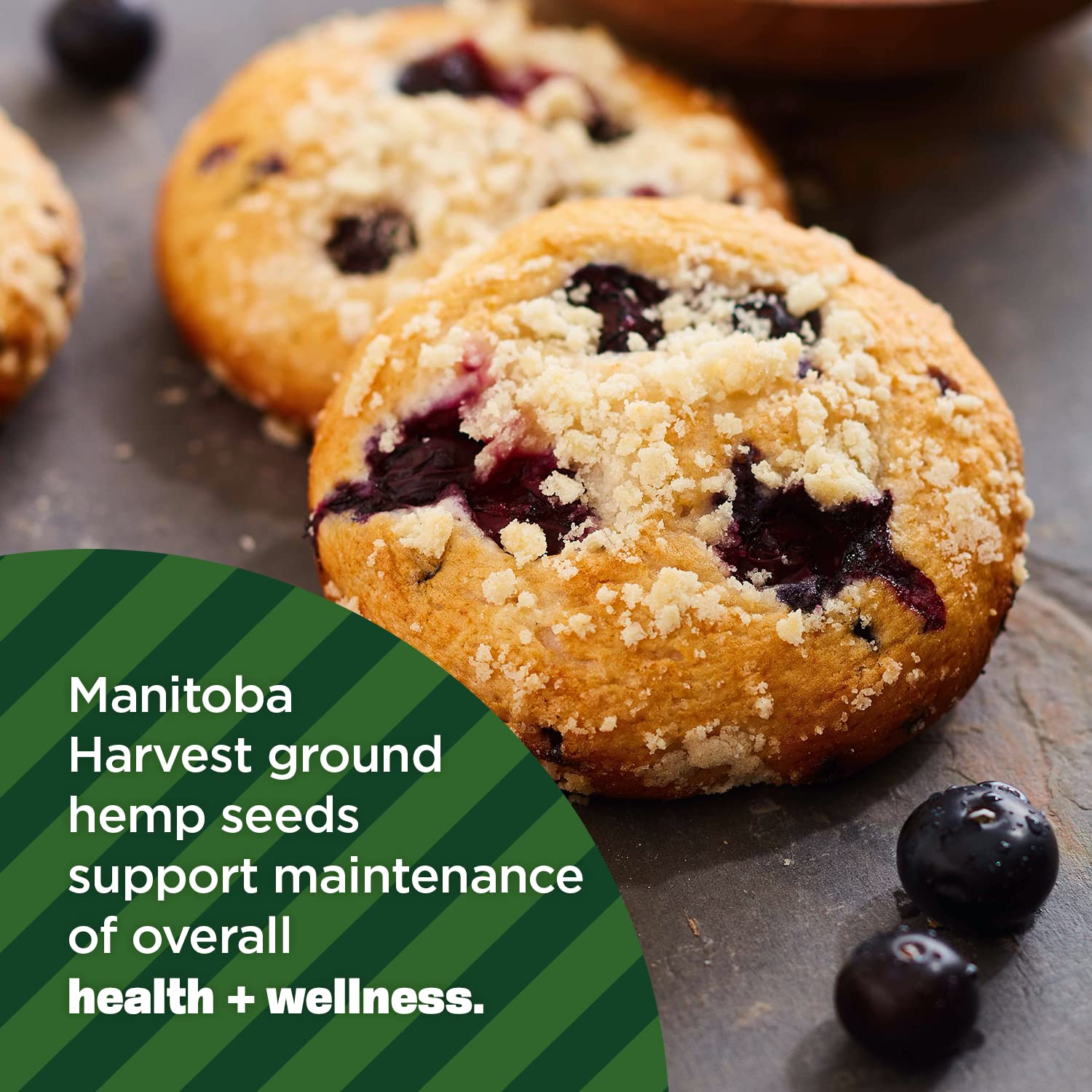 Manitoba Harvest hemp seeds used in baking for wholesome nutrition and nutty flavor.