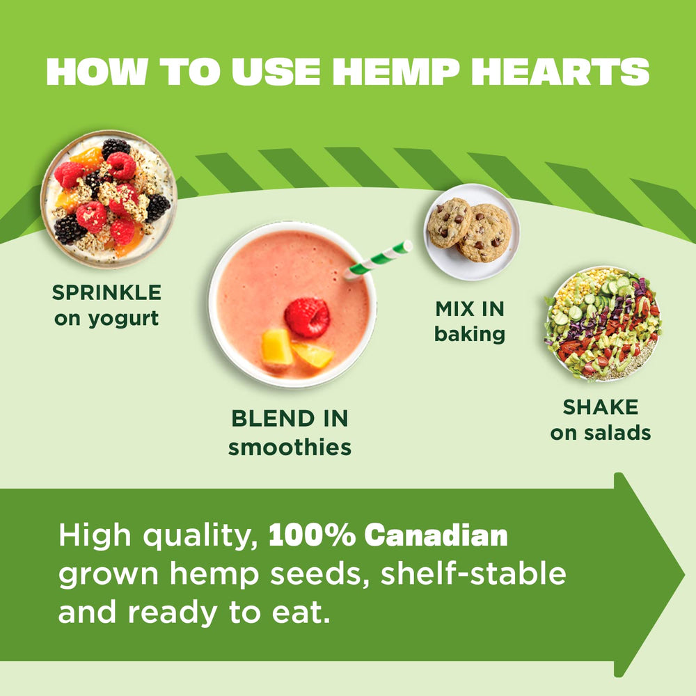 Manitoba Harvest Hemp Hearts in a fresh salad bowl for texture and nutrition.