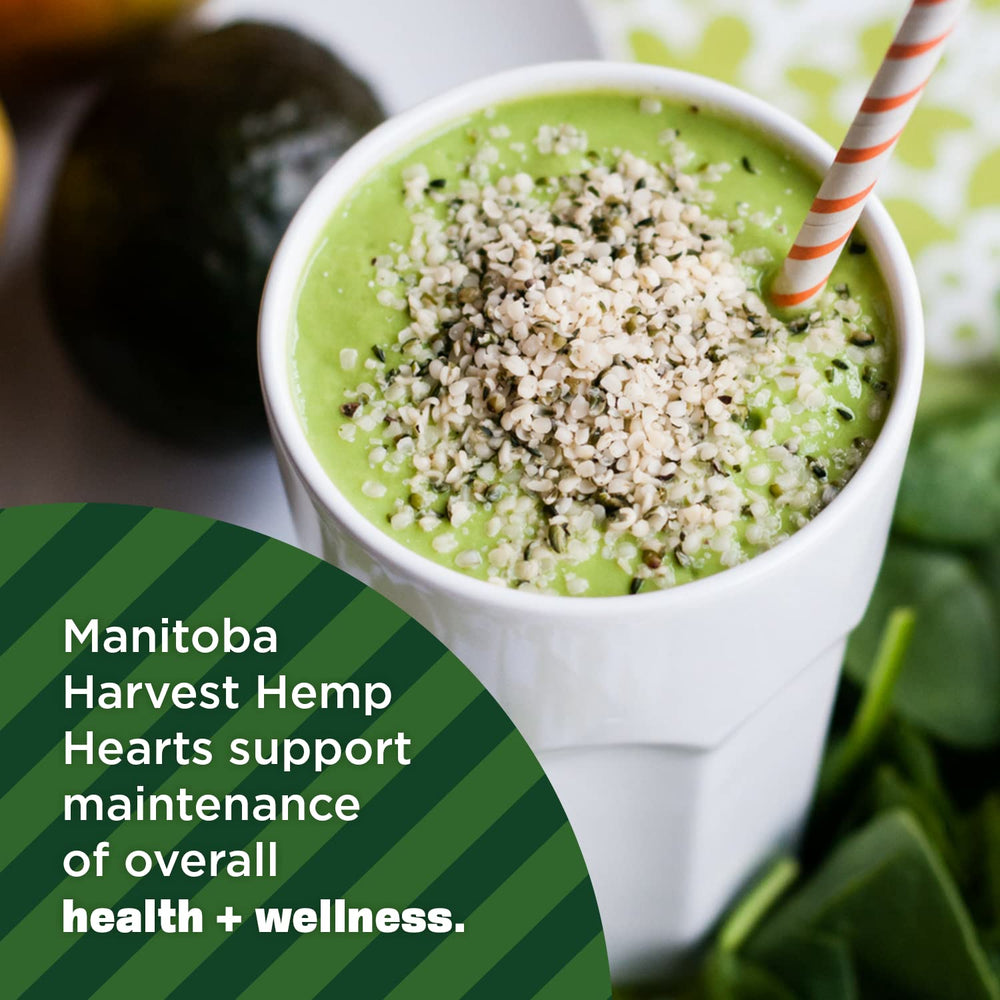 Manitoba Harvest Organic Hemp Hearts nutrition label close-up highlighting minerals.