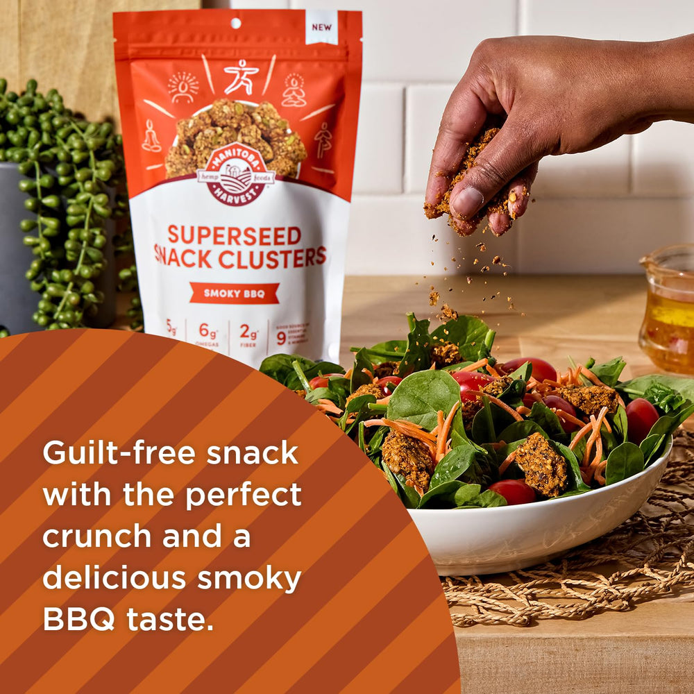 Manitoba Harvest Superseed Snack Clusters smoky BBQ nutrition panel