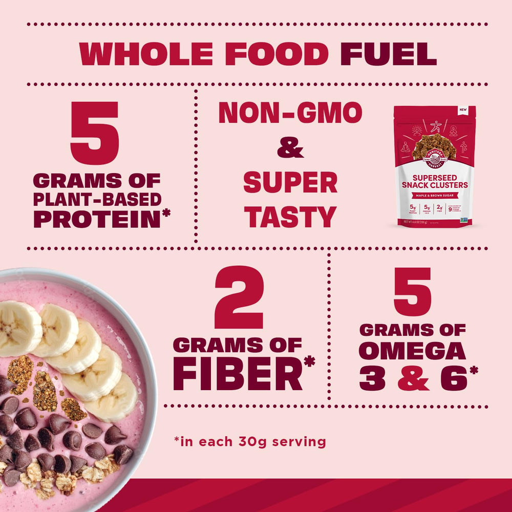 Manitoba Harvest Superseed Seed blend ingredients showing quinoa and hemp