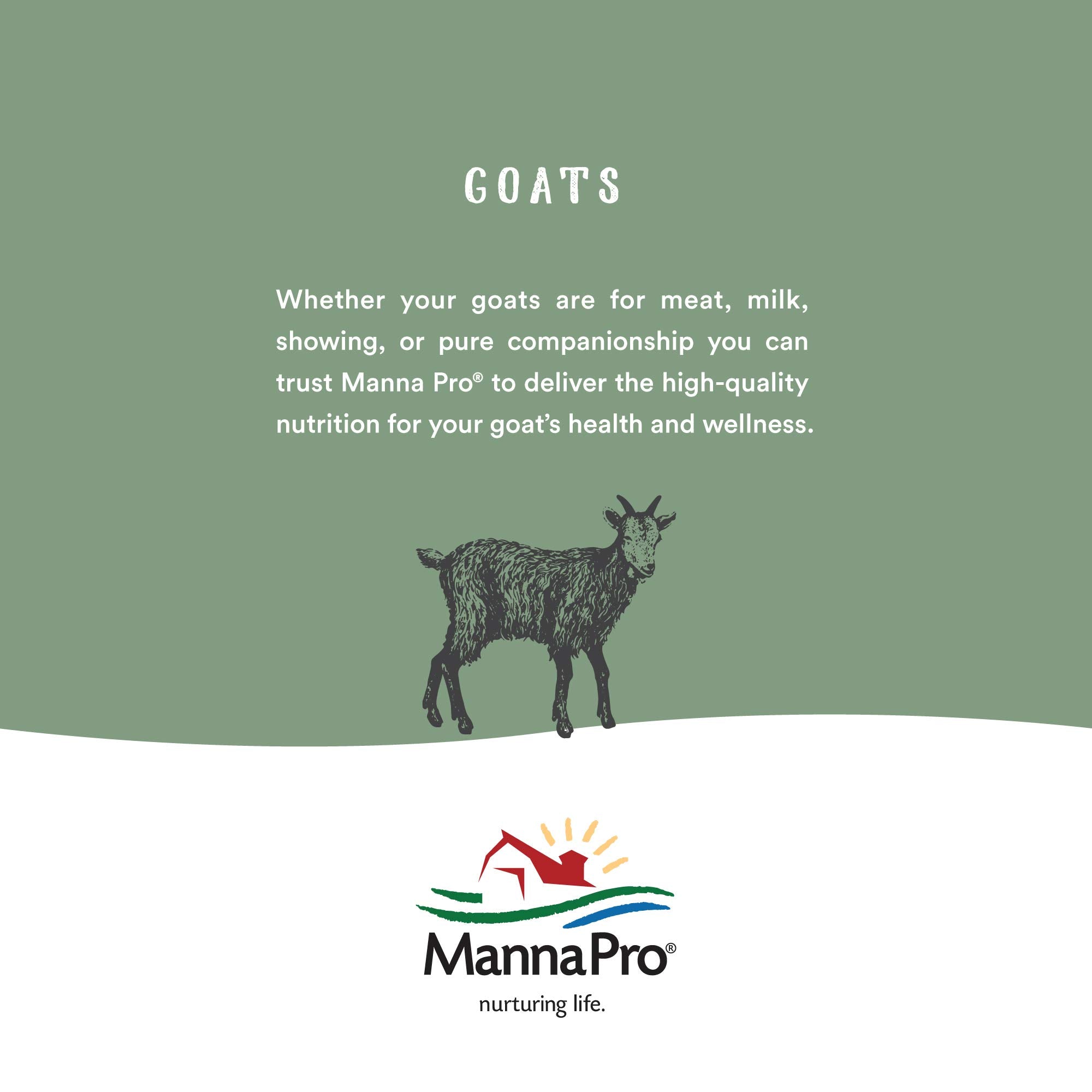 Manna Pro Goat Kid Milk Replacer nutrition label close-up highlighting vitamins and protein.