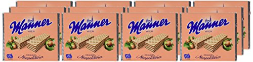Manner Original Neapolitaner wafers on plate with coffee for a comforting pairing