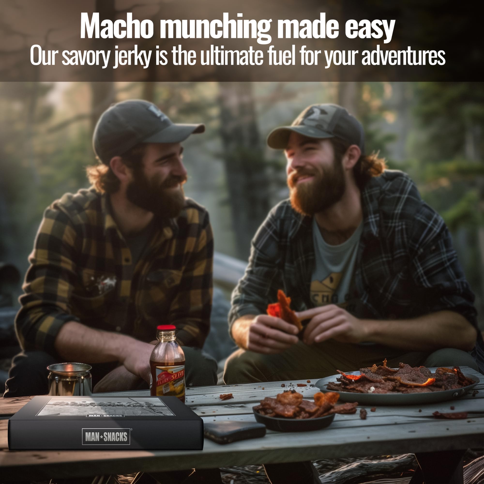 ManSnacks beef-and-cheddar-sticks combine protein and tangy cheddar in one bite.