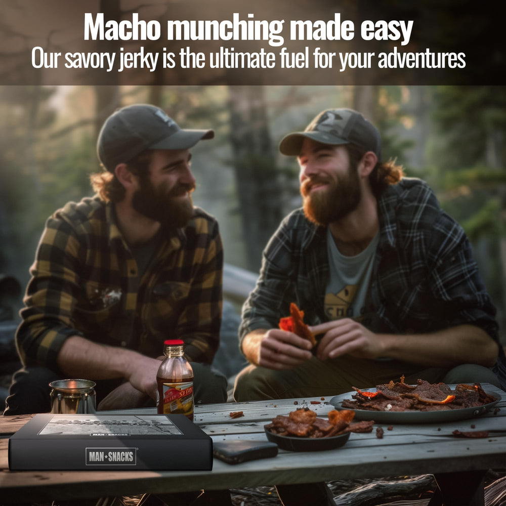 ManSnacks beef-and-cheddar-sticks combine protein and tangy cheddar in one bite.