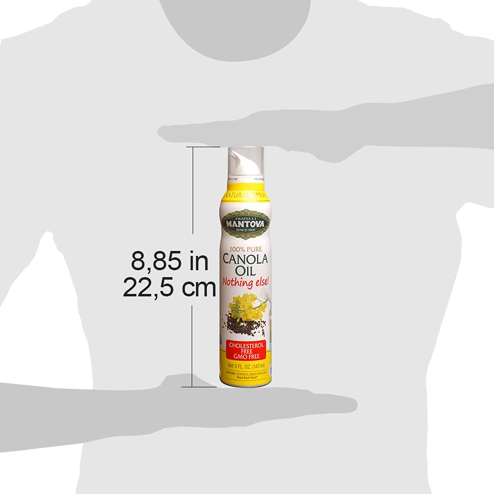 Mantova Canola Oil Spray packaging ready for pantry