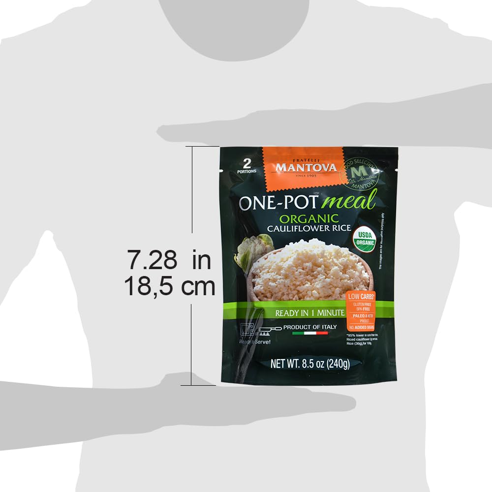 Mantova Cauliflower Rice served in a bowl with vegetables