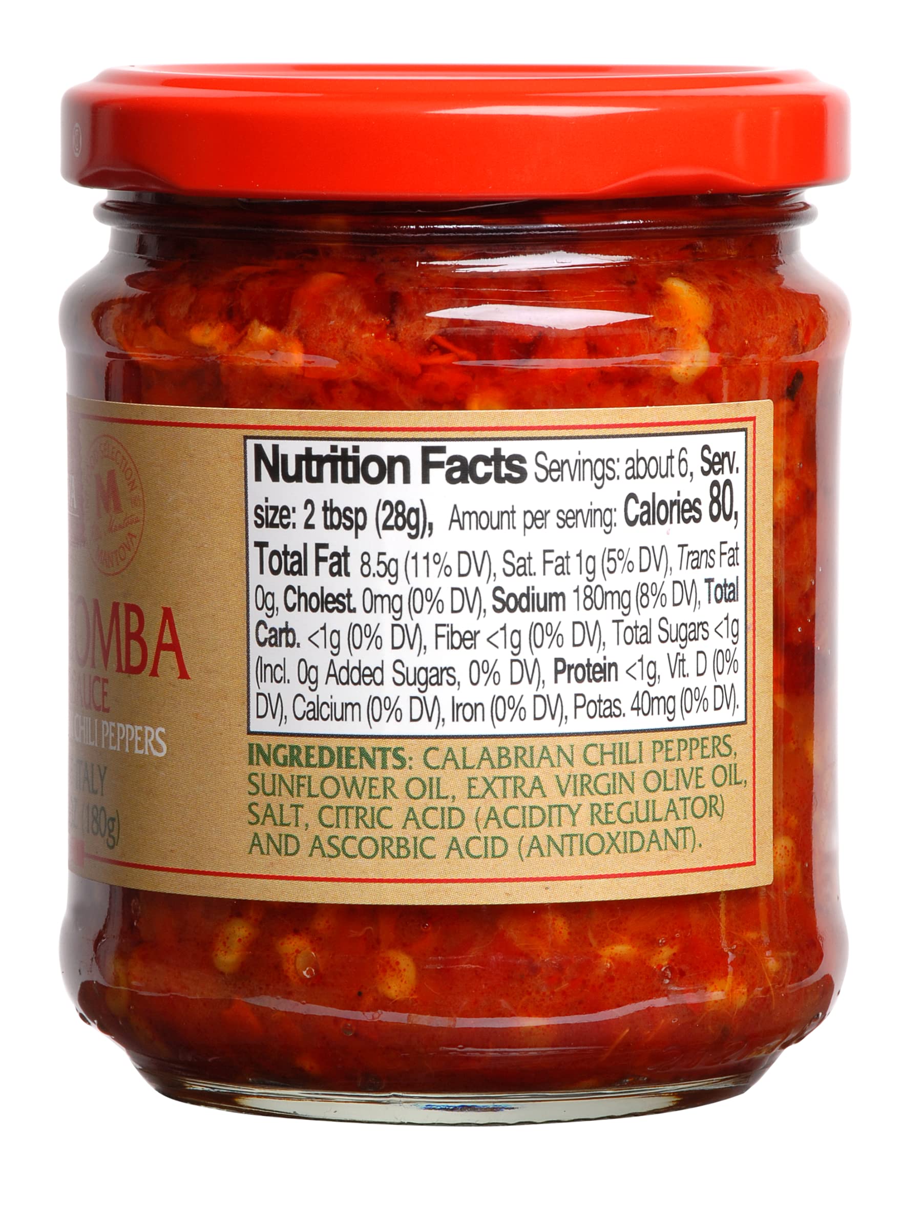 Mantova hot chili pepper in glass jar sparks pasta, pizza, and marinades.