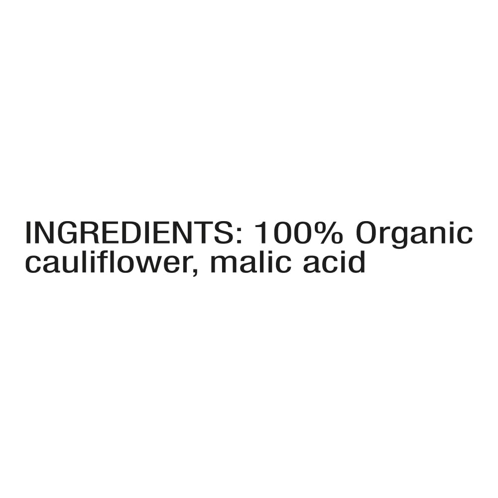 Mantova Organic Cauliflower Rice from Italy emphasizing organic ingredients