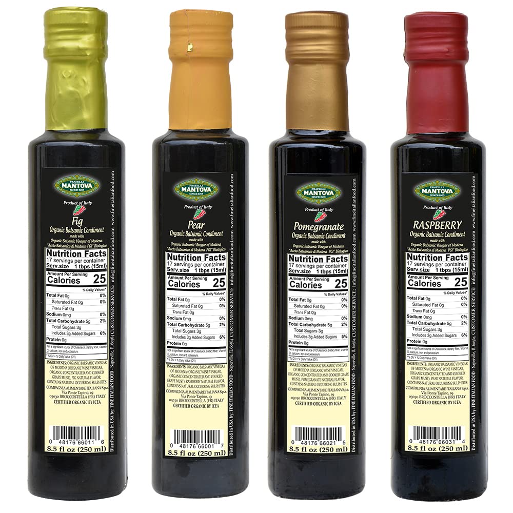 Mantova pear balsamic bottle adds subtle sweetness to dressings