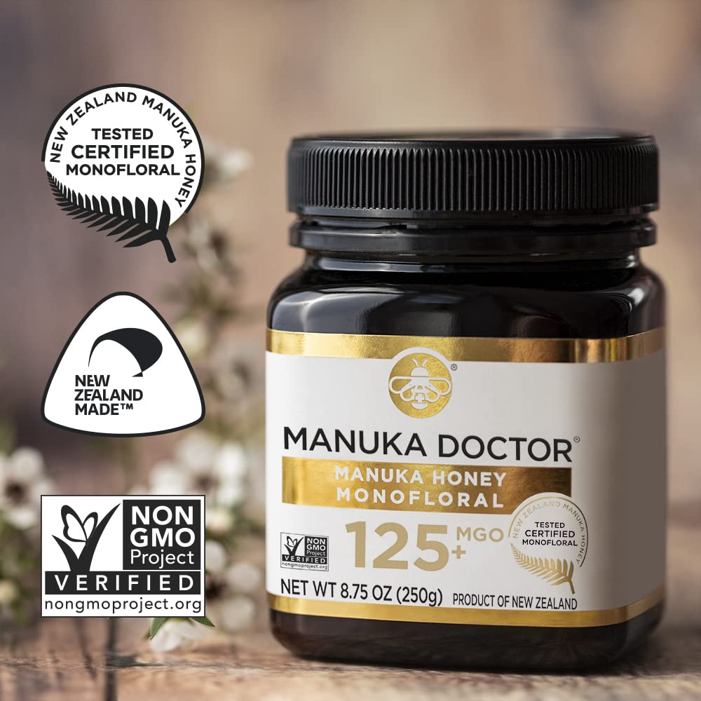 Manuka Doctor honey drip over warm toast in morning light