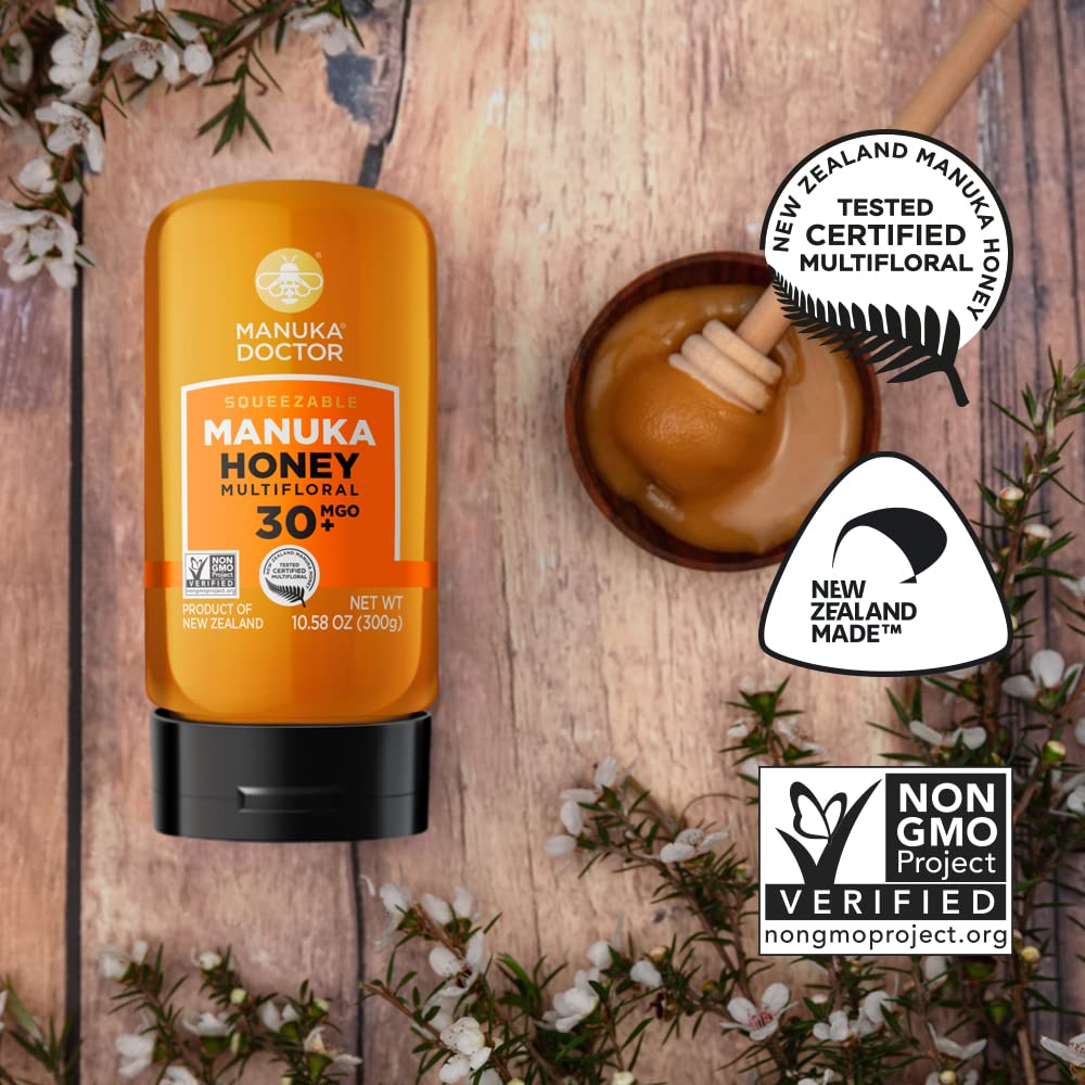 Manuka Doctor tea with honey in a cup for a warm sip