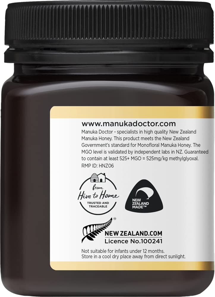 Manuka Doctor MGO 525 natural nourishment in jars