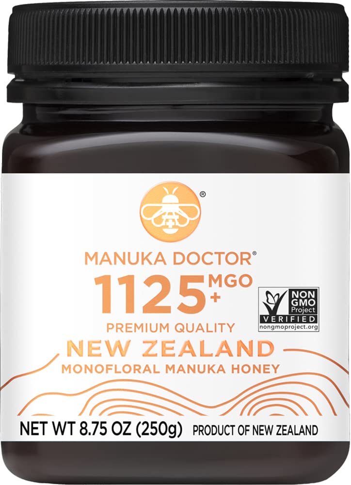 Manuka Doctor MGO1125+ monofloral honey in a jar for daily use