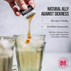Manuka Emporium travel-ready honey packets for lunchboxes and flights.