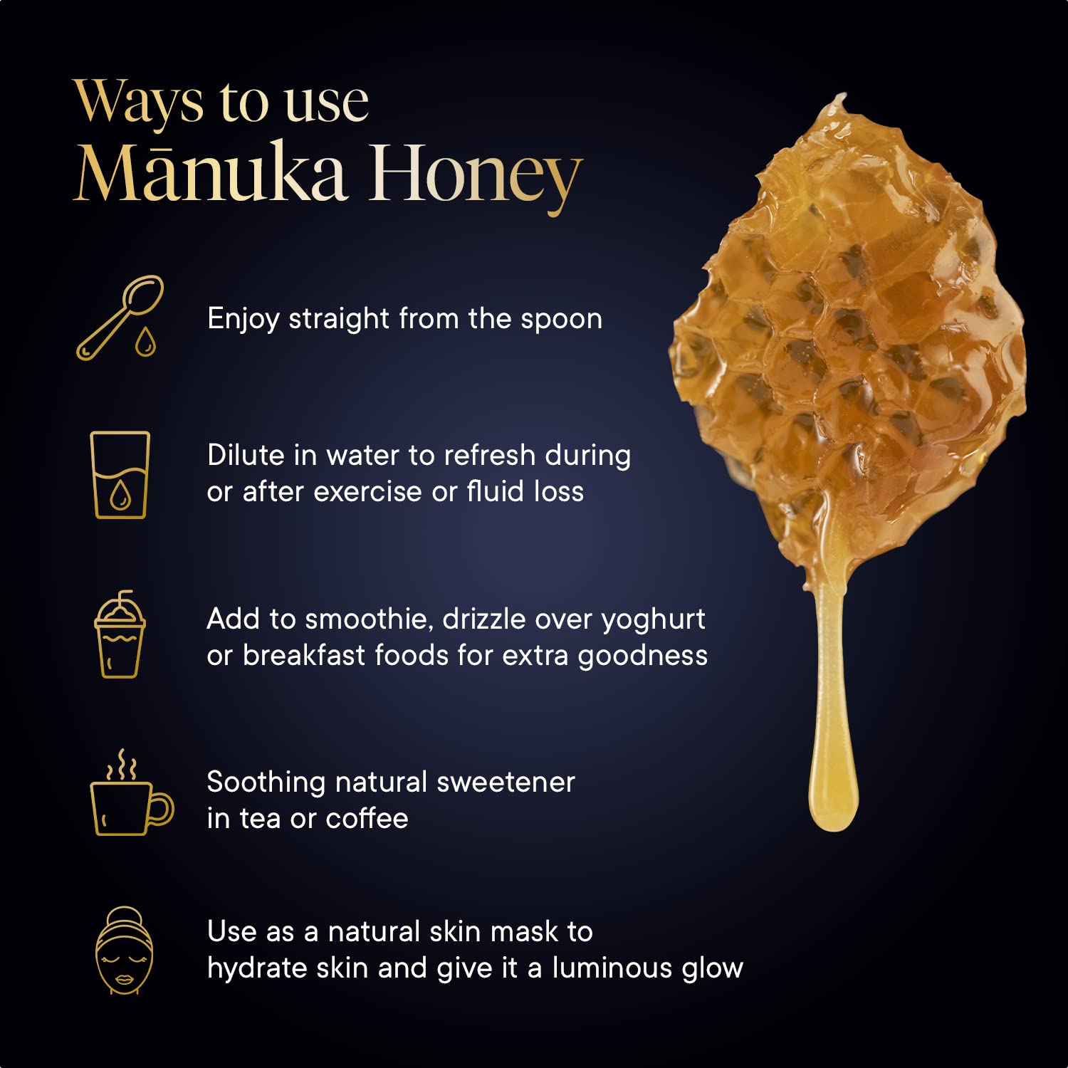 Spread on toast for a natural sweetener with subtle honey aroma.