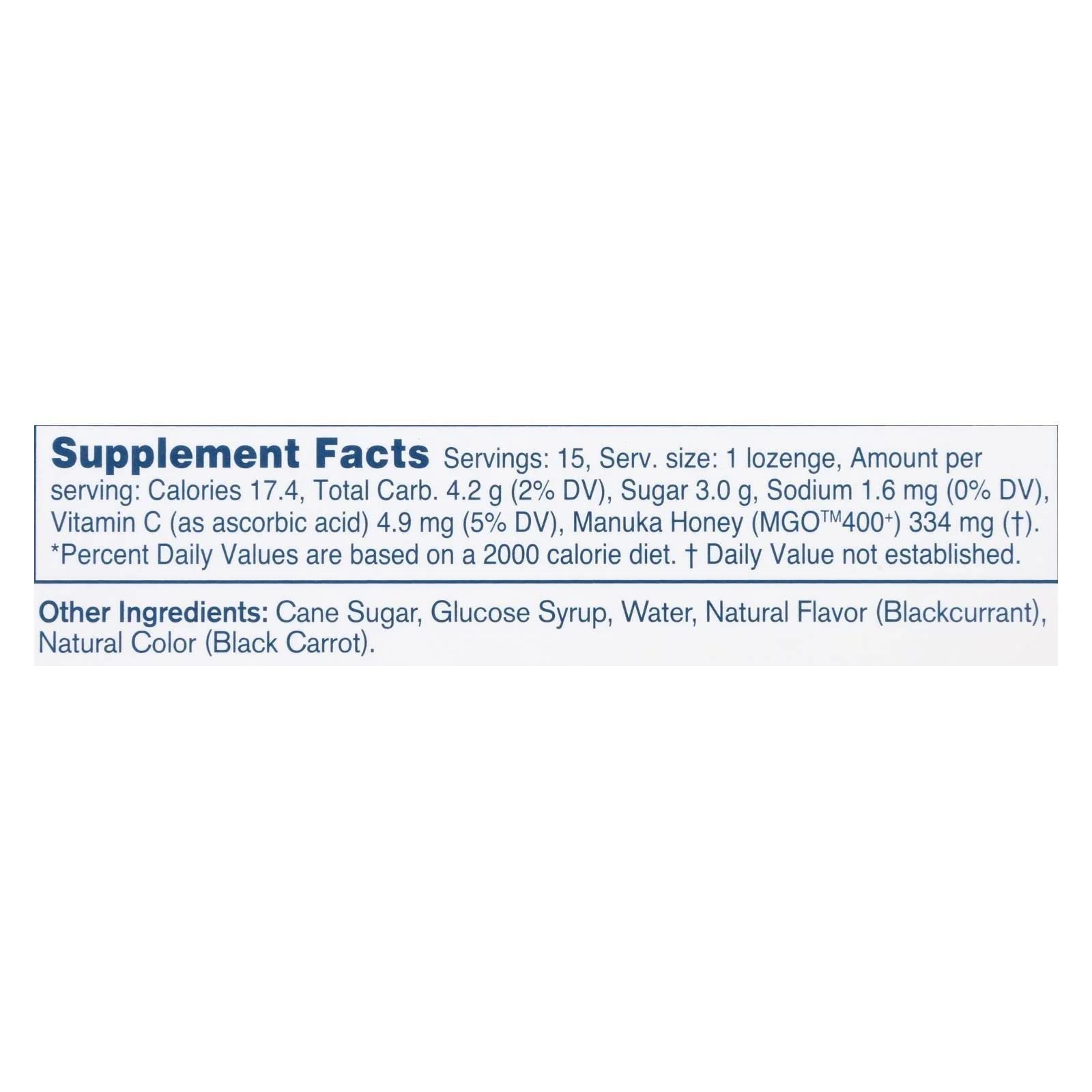 Manuka Health lozenges dissolving in mouth demonstrating soothing, easy-to-use relief