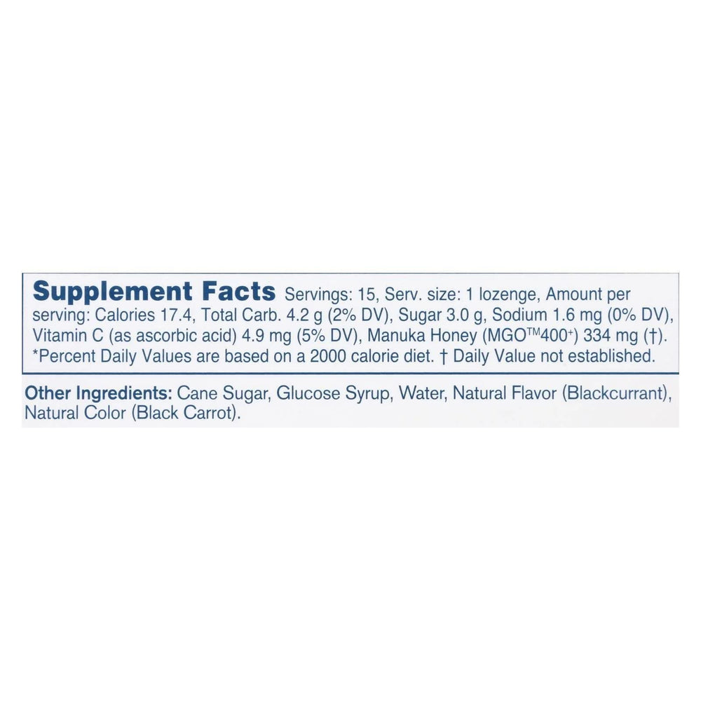 Manuka Health lozenges dissolving in mouth demonstrating soothing, easy-to-use relief