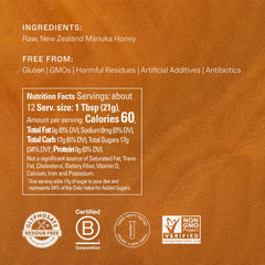 Manukora MGO 200+ monofloral honey jar highlighting authenticity and potency.