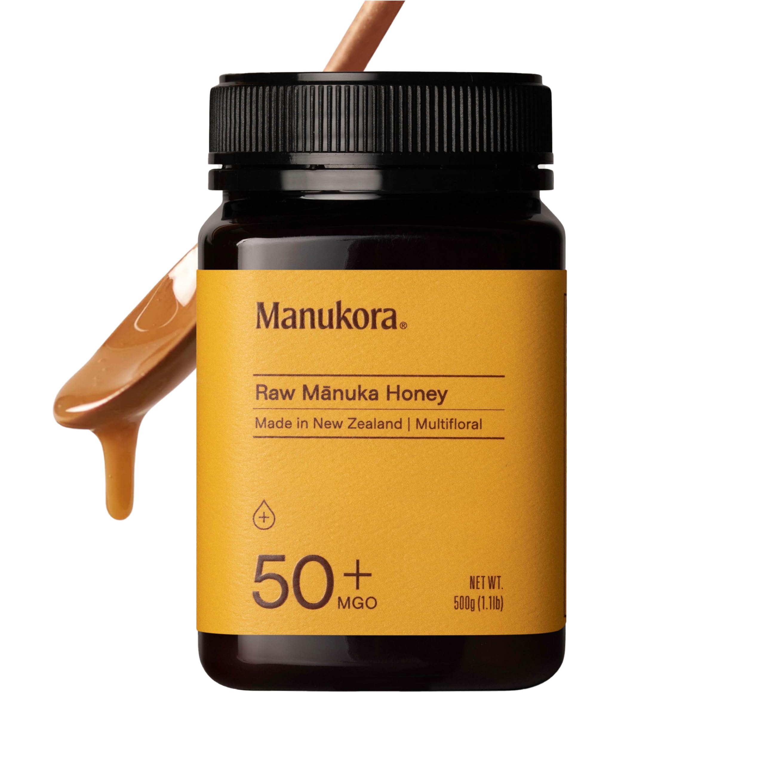 Manukora raw Manuka honey bottle illustrates premium daily wellness.
