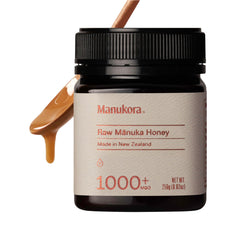 Manukora Raw Manuka Honey jar highlighting premium monofloral flavor for everyday use.