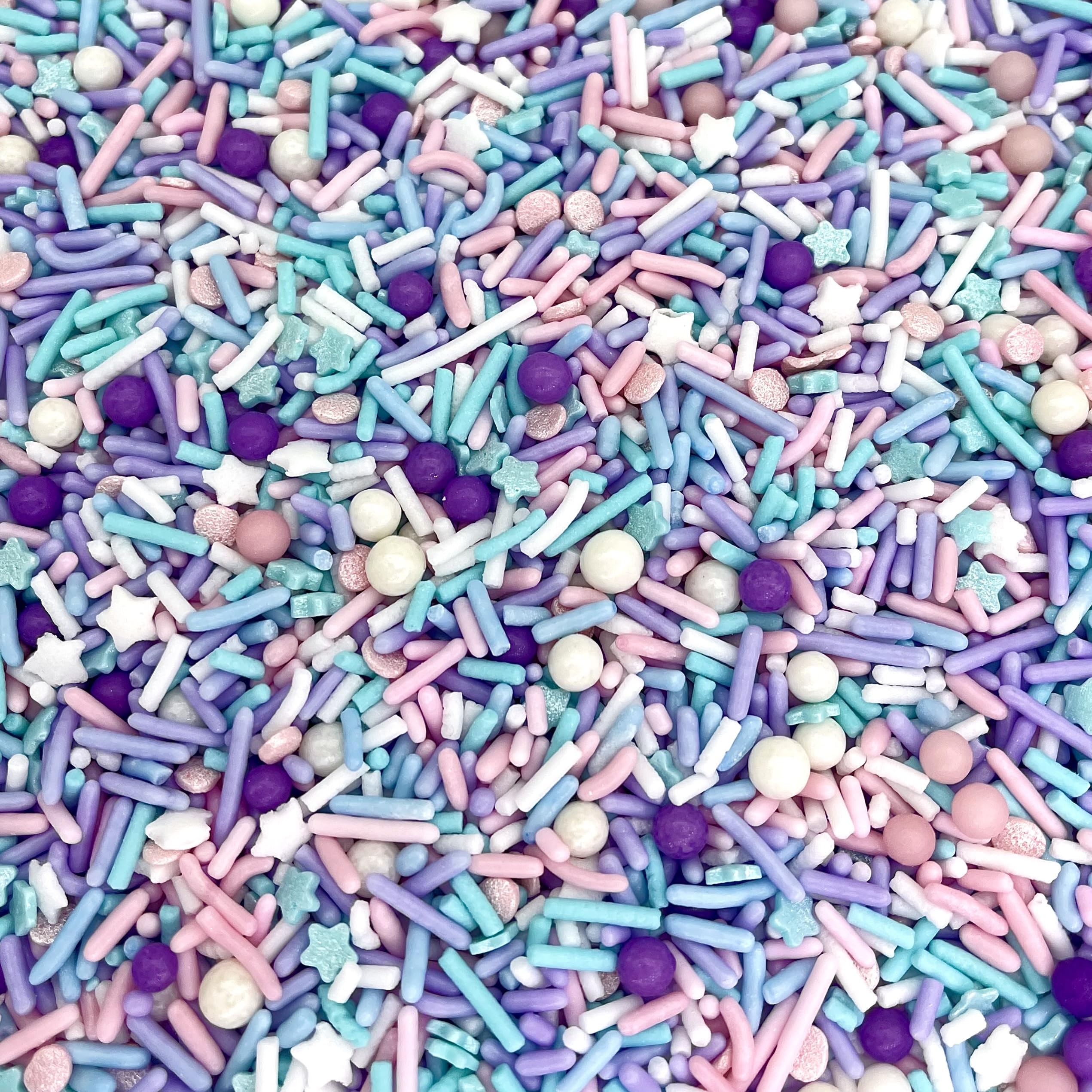 Manvscakes edible confetti toppers elevate ice cream and pastries with shimmer.