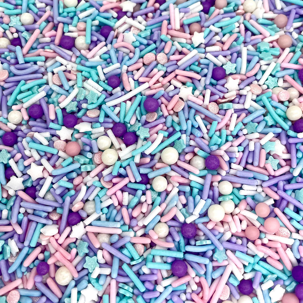 Manvscakes edible confetti toppers elevate ice cream and pastries with shimmer.