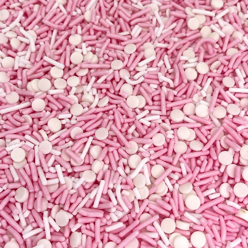Manvscakes natural dyed sprinkles bowl shows allergy-friendly color